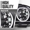 G-PLUS LED Headlights Assembly Compatible with Ford Mustang 2005-2009 7R3Z13008D, 7R3Z13008C Bumper Headlamps Left & Right Clear Lens Black Housing Amber Reflector faros delanteros