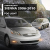 G-PLUS Front Bumper Fog Lights Compatible with Toyota Sienna 2006 2007 2008 2009 2010 Left & Right Clear Lens Chrome Housing 81220AE020, 81210AE020, TO2592122, TO2593122