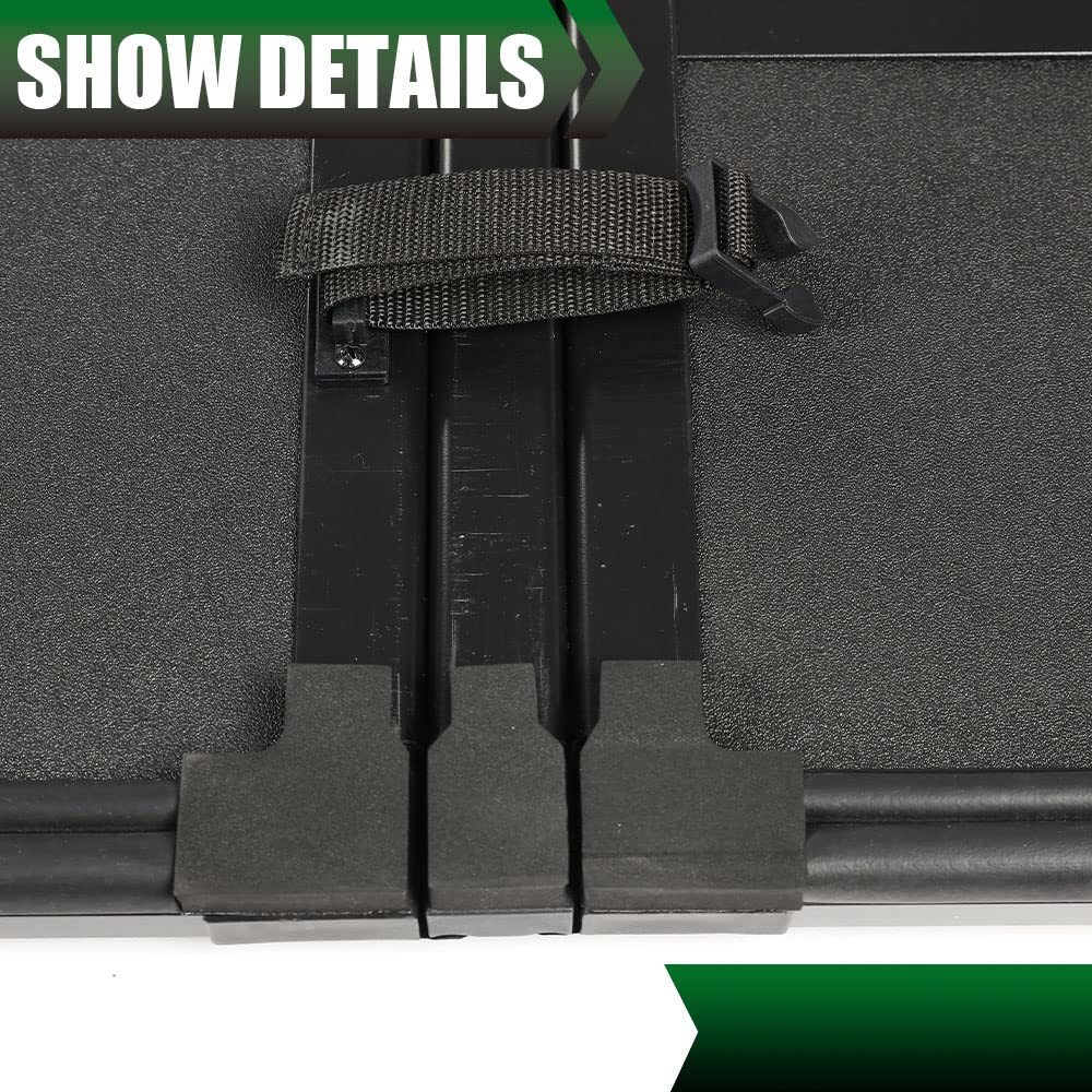 G-PLUS T3 Tri-Fold Hard Lock 5.7Ft Truck Tonneau Cover Replacement for Dodge Ram 1500 2009-18 | for Fleetside Style Model 5.7'Short Beds
