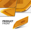G-PLUS Side Marker Corner Light Lamp Left, Compatible with Benz C250 C300 C350 2012-2015, Driver Side, Amber Lens, 2049067301, MB2550105