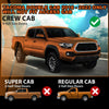 G-PLUS in-Channel Side Window Vent Visor Deflectors Rain Guards Compatible with Toyota Tacoma Double/Ext Cab 2016-2023 Only; Will Not Fit Access Cab Impact-Resistant PMMA 4 PCS Smoky