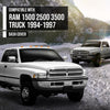 G-PLUS TPE Dash Cover Dashboard Compatible with Dodge Ram 1500 2500 3500 Truck 1994-1997 Gray