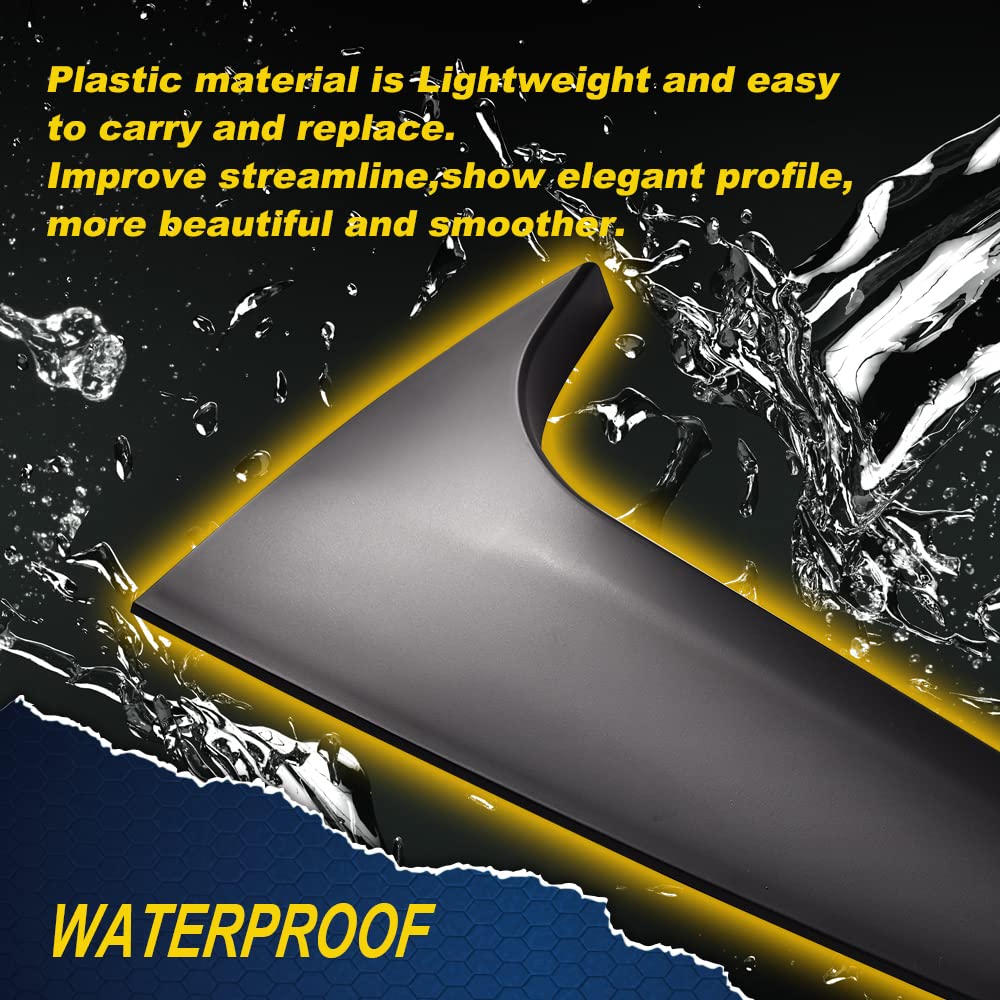 G-PLUS Rear Window Spoiler Side Wing Trim Cover Compatible with BMW X4 2019-2020 All Models (Matte Black)