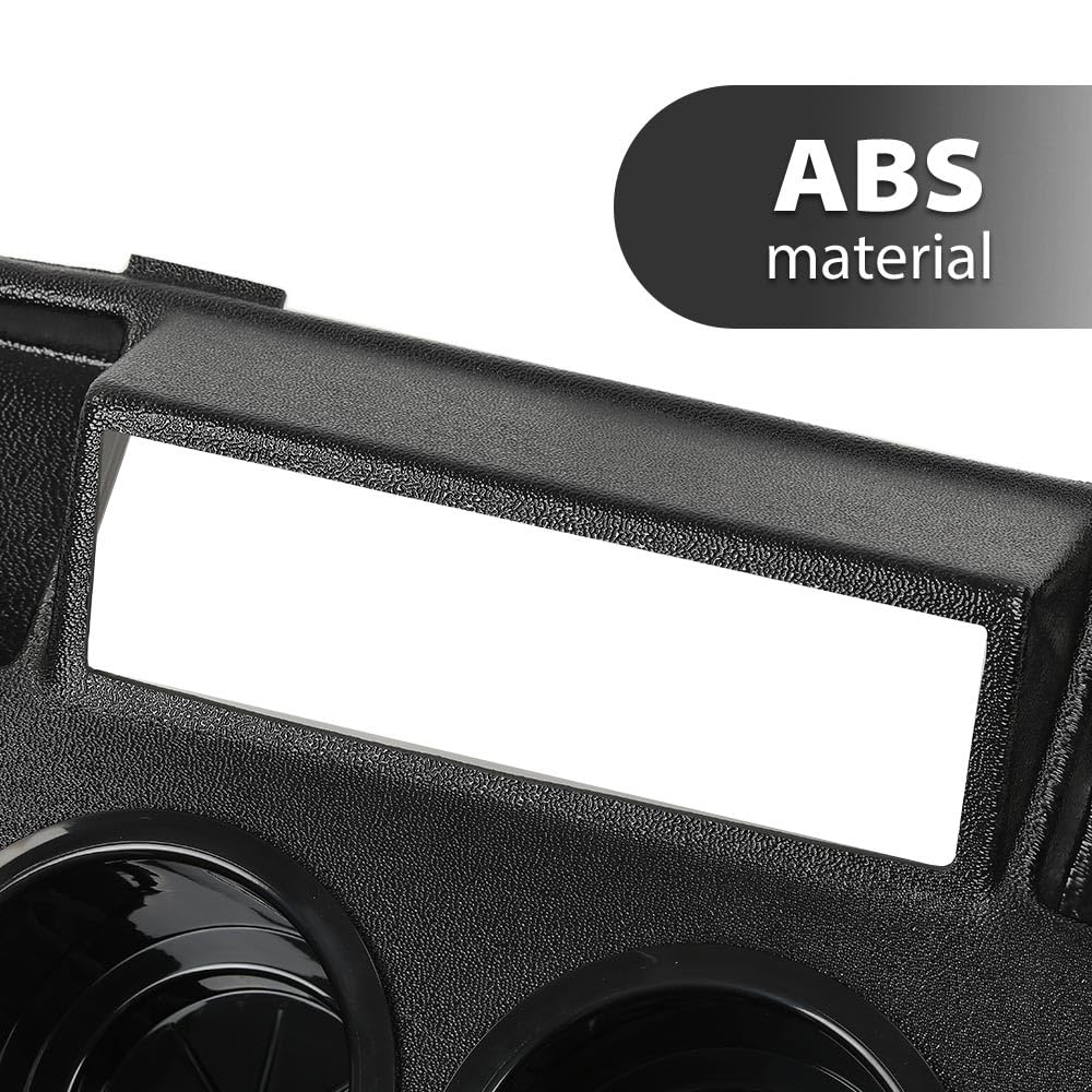 G-PLUS Golf Cart Drive Dash Mounted Radio Adapter w/Cup Holder Compatible with Yamaha, Black
