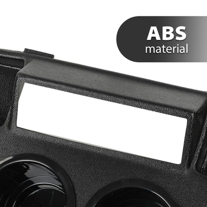 G-PLUS Golf Cart Drive Dash Mounted Radio Adapter w/Cup Holder Compatible with Yamaha, Black