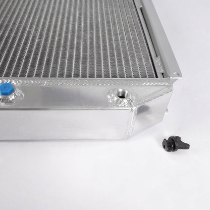 2 Row Core Aluminum Performance Racing Radiator Replacement For Ford F100 F250 F350 Pickup Truck L6 V8 AT/MT 1953 1954 1955 1956