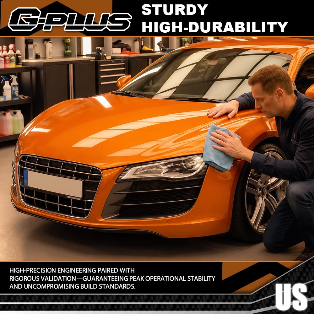 G-PLUS Headlight Lens Cover Compatible with Audi R8 2008-2015 Left & Right Pair Front Headlamp Lens Cover Clear