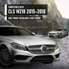 G-PLUS Headlight Lens Cover for Benz CLS-Class W218 2015-2018 Clear Front View