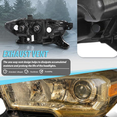 G-PLUS Headlight Assembly for Toyota Tacoma 2019-2023 White Left Side Additional Angle