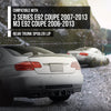 G-PLUS Rear Trunk Spoiler Wing Compatible with BMW 3 Series E92 Coupe 2007-2013 Fit BMW M3 E92 Coupe 2006-2013 Rear Trunk Spoiler Lip Glossy Black
