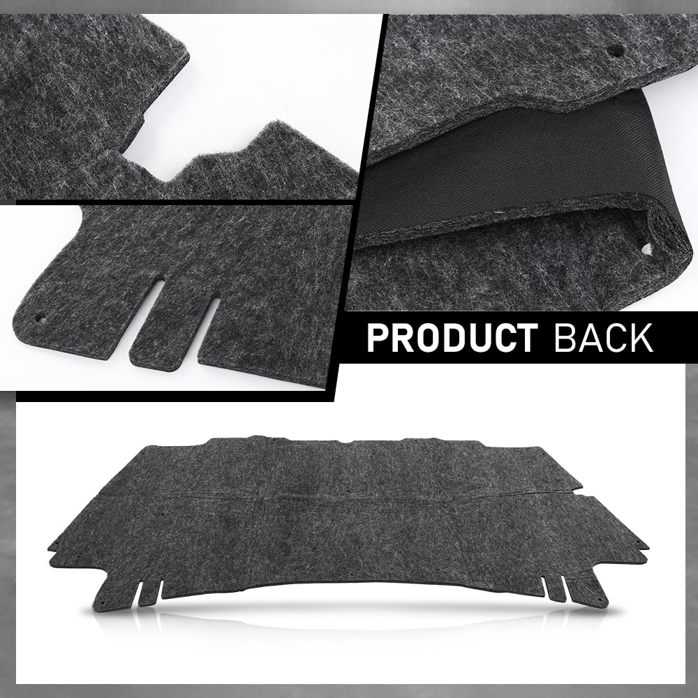 G-PLUS Hood Insulation Pad 1/2" Heat Blanket & Clips Compatible with Dodge Ram 1500 2002-2008/Fit Dodge Ram 2500 3500 2003-2009