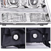 G-PLUS LED Headlights Assembly Fit Chevy Tahoe Avalanche Subarban 1500 2500 2007-2014 DRL Corner Turn Signal Headlamps Set Pair Left & Right Clear Lens Chrome Housing Clear Reflector,faros delanteros