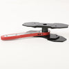 G-PLUS 360° Brake Caliper Press Tool with 2 Groups Steel Plates,4 in 1 Universal Disc Ratchet Brake Caliper Tool,Ratchet Piston Spreader Automotive Tools Car Brake Repair & Instalation Red