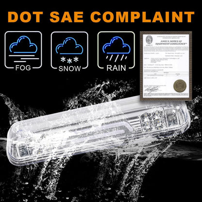 G-PLUS Rear LED Third Brake Light Compatible With Ford F150 2004-2008 3RD Cargo Led Tail Lamps Clear lens Chrome Housing