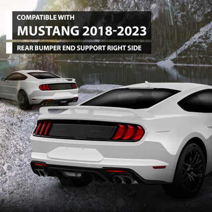 G-PLUS Bumper End Support Right Compatible with Ford Mustang 2018-2023 JR3Z17C947A, JR3Z-17C947-A Black