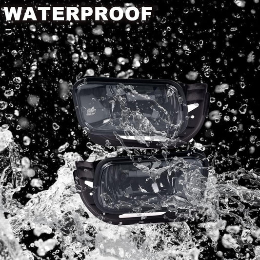 G-PLUS Front Bumper Fog Lights Assembly, Compatible With Dodge Ram 1500 2009-2012/ Ram 2500 3500 2010-2018 Driving Lamps w/Bracket Smoke Lens