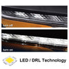 G-PLUS LED DRL Parking Light Turn Signal Lamp With Bulbs Compatible with 2014-2018 Jeep Cherokee 68157102AQ Right Passenger Side
