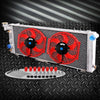 Aluminum Racing Radiator Replacement +10" Radiator Cooling Fan Compatible For Jeep CHEROKEE/COMANCHE XJ 2.5L 4.0L I4/I6 1991-2001