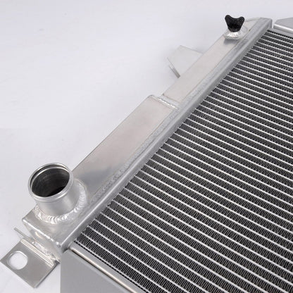 Aluminum Racing Performance Radiator Stop Leak Compatible For FORD F150/F250/BRONCO 5.0L/5.8L/7.5L V8 1985-1996