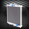 G-PLUS 2 Row 42MM Aluminum Cooling Racing Radiator Stop Leak Compatible with 1992-2000 Honda Civic D15 D16 EG EK SOHC