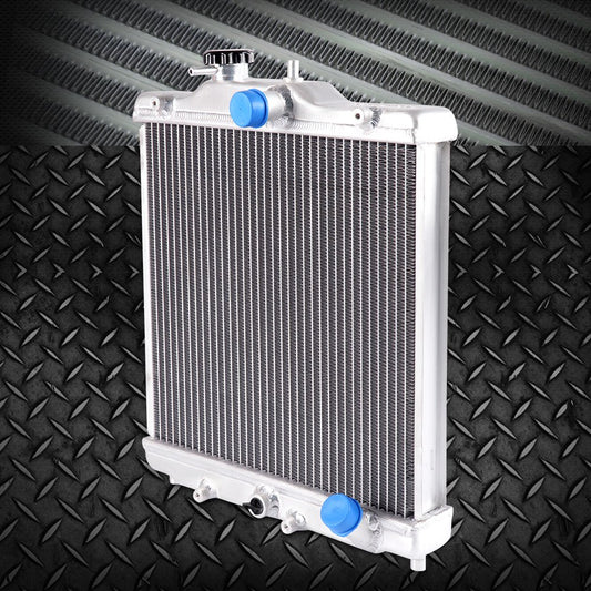 G-PLUS 2 Row 42MM Aluminum Cooling Racing Radiator Stop Leak Compatible with 1992-2000 Honda Civic D15 D16 EG EK SOHC