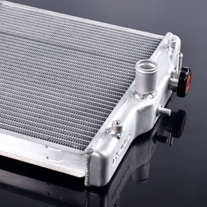 2 ROW 42MM Full Aluminum Racing Radiator Stop Leak Replacement For HONDA CIVIC EG EK DEL SOL INTEGRA B18C/B16A DOHC 1992-2000 32MM IN/OUT