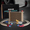 G-PLUS 15 ROW AN10 Thermostat Adaptor Engine Transmission Oil Cooler Kit + Oil Filter Adapter Hose Kit