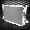 2-Row Core Full Aluminum Racing Radiator Stop Leak Compatible For FORD F-150/F-250/F150/F SUPER DUTY V8 1985-1996 Silver