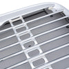 Compatible For Freightliner Columbia 2000-2008 Chrome Triple Plated Front Hood Radiator Grill Grille With Bug Screen Replaces A1715251002 A1715251003