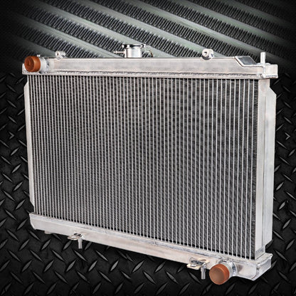 52mm Aluminum Racing Cooling Radiator Stop Leak Replacement For NISSAN 240SX SILVIA S14 S15 SR20/SR20DET MT 1995 1996 1997 1998