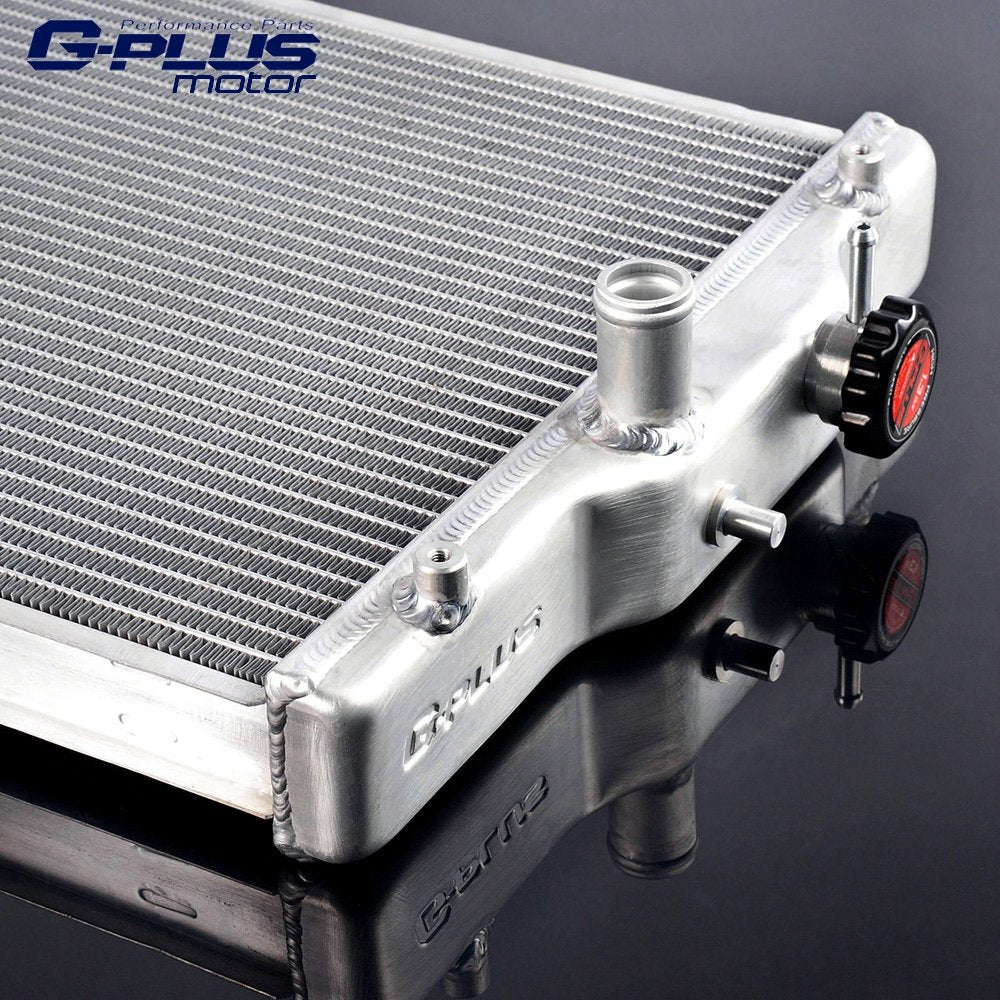 2 ROW 42MM Aluminum Radiator Compatible For HONDA CIVIC D15/16 EG/EK 92-00 + 12" Fan