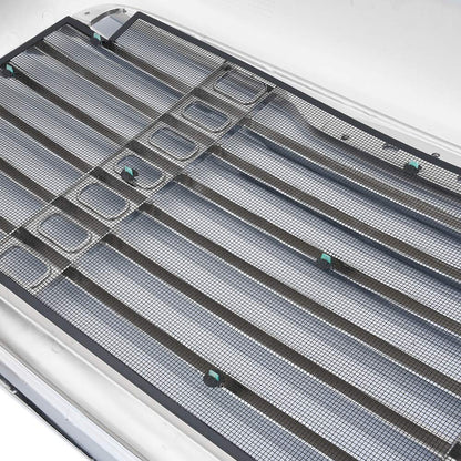 Compatible For Freightliner Columbia 2000-2008 Chrome Triple Plated Front Hood Radiator Grill Grille With Bug Screen Replaces A1715251002 A1715251003