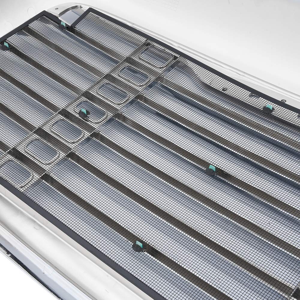 G-PLUS Chrome Triple Plated Front Hood Radiator Grill Grille With Bug Screen Compatible With 2008-2016 Freightliner Cascadia A17-19112-000 A17-15624-003