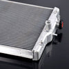 G-PLUS 3 Row 52mm Aluminum Cooling Racing Radiator Stop Leak Compatible with Honda Civic 1992-2000 EK EG D15 D16 in/Out 28mm