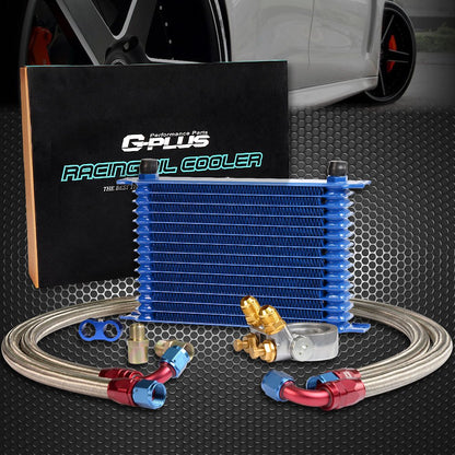 G-PLUS 15 ROW AN10 Thermostat Adaptor Engine Transmission Oil Cooler Kit + Oil Filter Adapter Hose Kit
