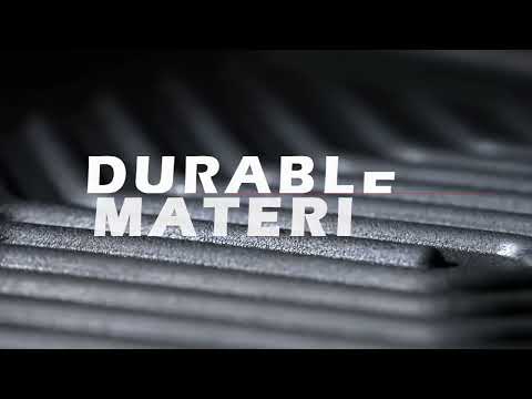 G-PLUS Floor Mats for Audi Q7 SQ7 Q8 2017-2025 All Weather TPE Black Front View